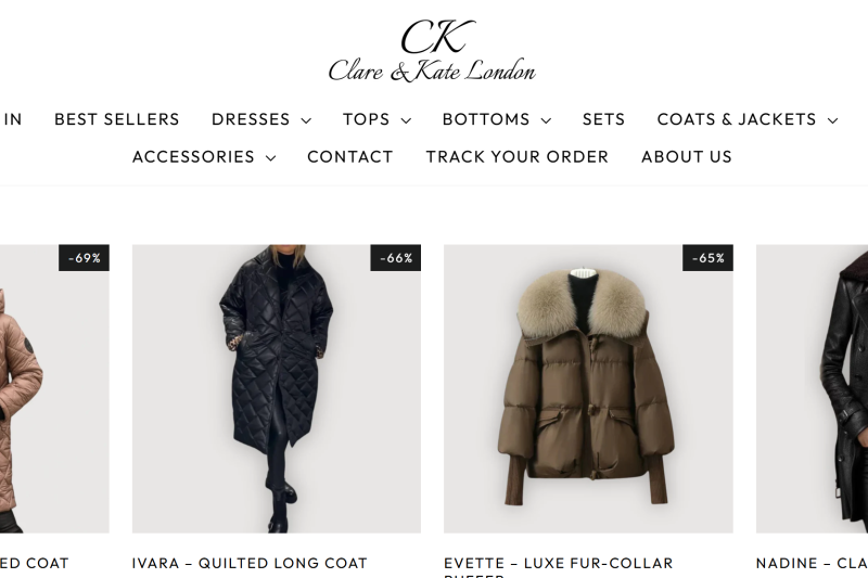 Clare & Kate London Review: Scam or Legit Online Clothing Store?